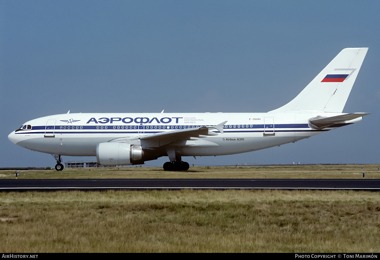Aircraft Photo of F-OGQU | Airbus A310-308 | Aeroflot - Russian International Airlines | AirHistory.net #153223