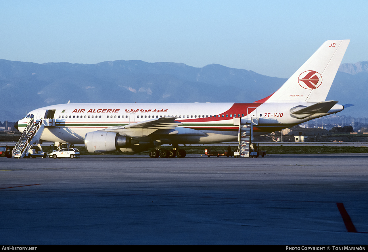 Aircraft Photo of 7T-VJD | Airbus A310-203 | Air Algérie | AirHistory.net #153227