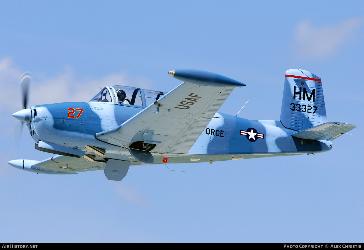 Aircraft Photo of N34MK / 33327 | Beech T-34A Mentor (45) | USA - Air Force | AirHistory.net #153289