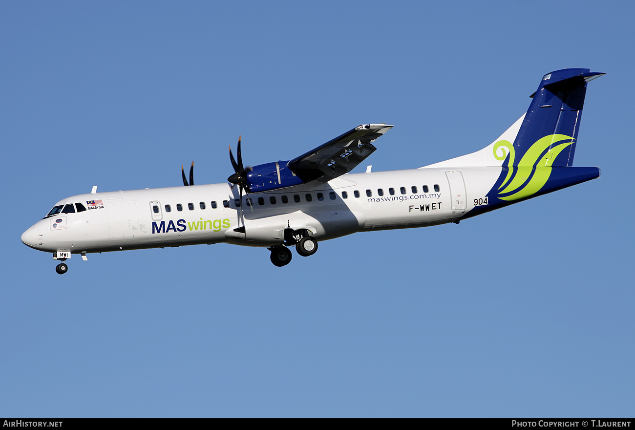 Aircraft Photo of F-WWET | ATR ATR-72-500 (ATR-72-212A) | MASWings | AirHistory.net #153290