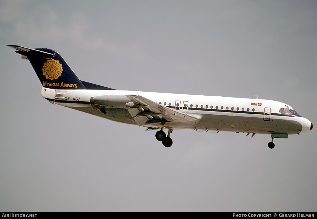 Aircraft Photo of XY-AGA | Fokker F28-4000 Fellowship | Myanma Airways | AirHistory.net #153299