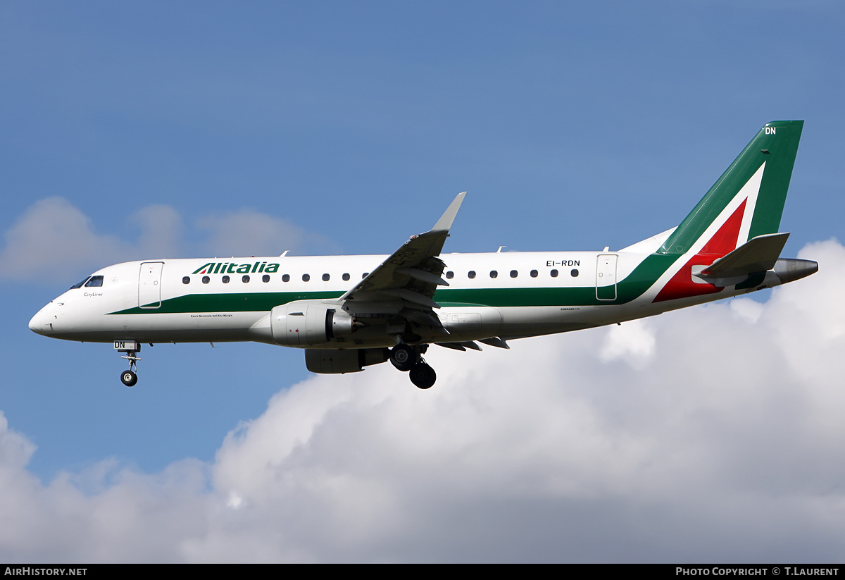 Aircraft Photo of EI-RDN | Embraer 175STD (ERJ-170-200STD) | Alitalia CityLiner | AirHistory.net #153354