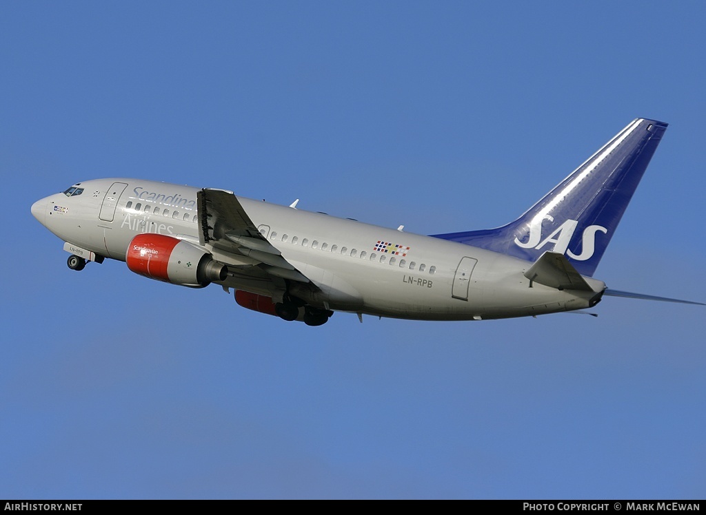 Aircraft Photo of LN-RPB | Boeing 737-683 | Scandinavian Airlines - SAS | AirHistory.net #153357