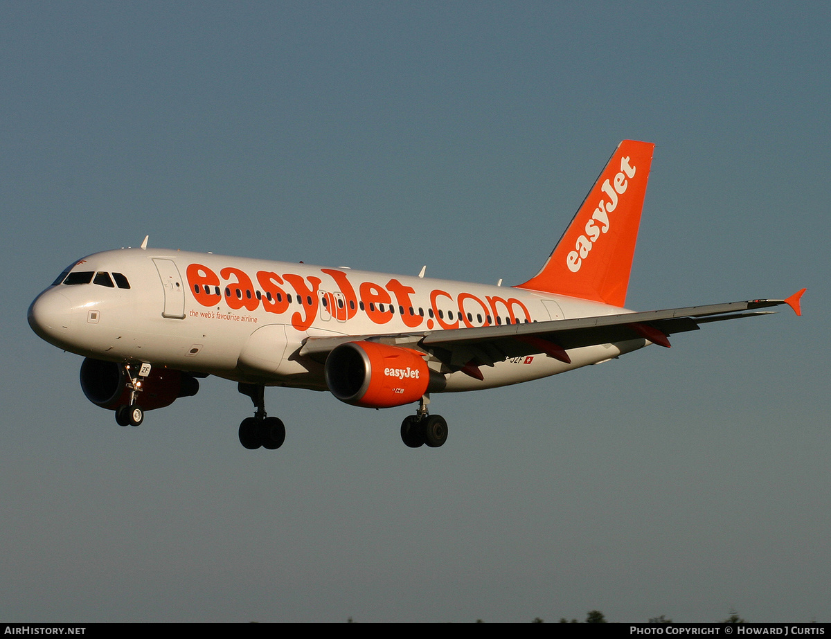 Aircraft Photo of HB-JZF | Airbus A319-111 | EasyJet | AirHistory.net #153381