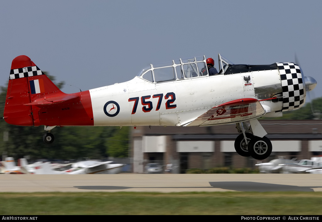 Aircraft Photo of N7572 / 7572 | North American AT-6D Texan | South Africa - Air Force | AirHistory.net #153399