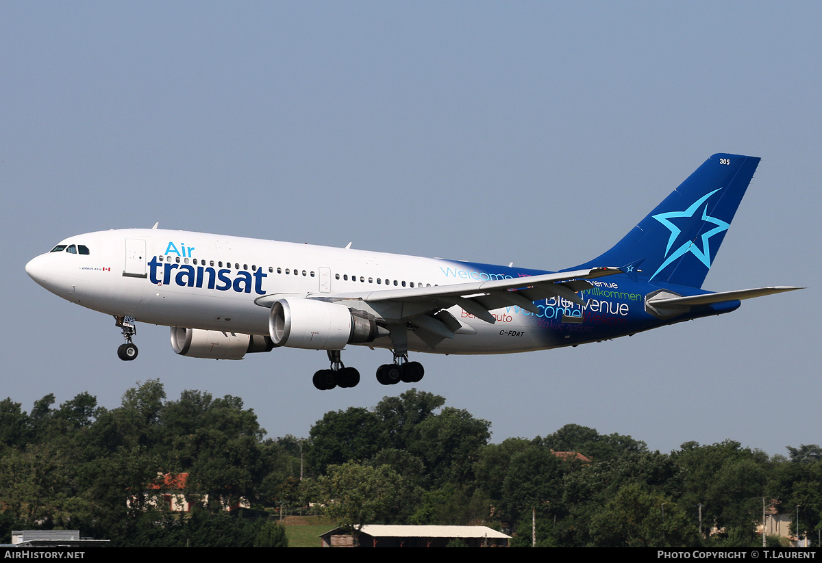 Aircraft Photo of C-FDAT | Airbus A310-308 | Air Transat | AirHistory.net #153405