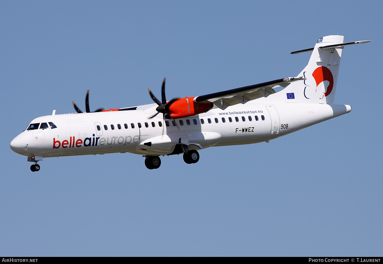 Aircraft Photo of F-WWEZ | ATR ATR-72-500 (ATR-72-212A) | Belle Air | AirHistory.net #153408