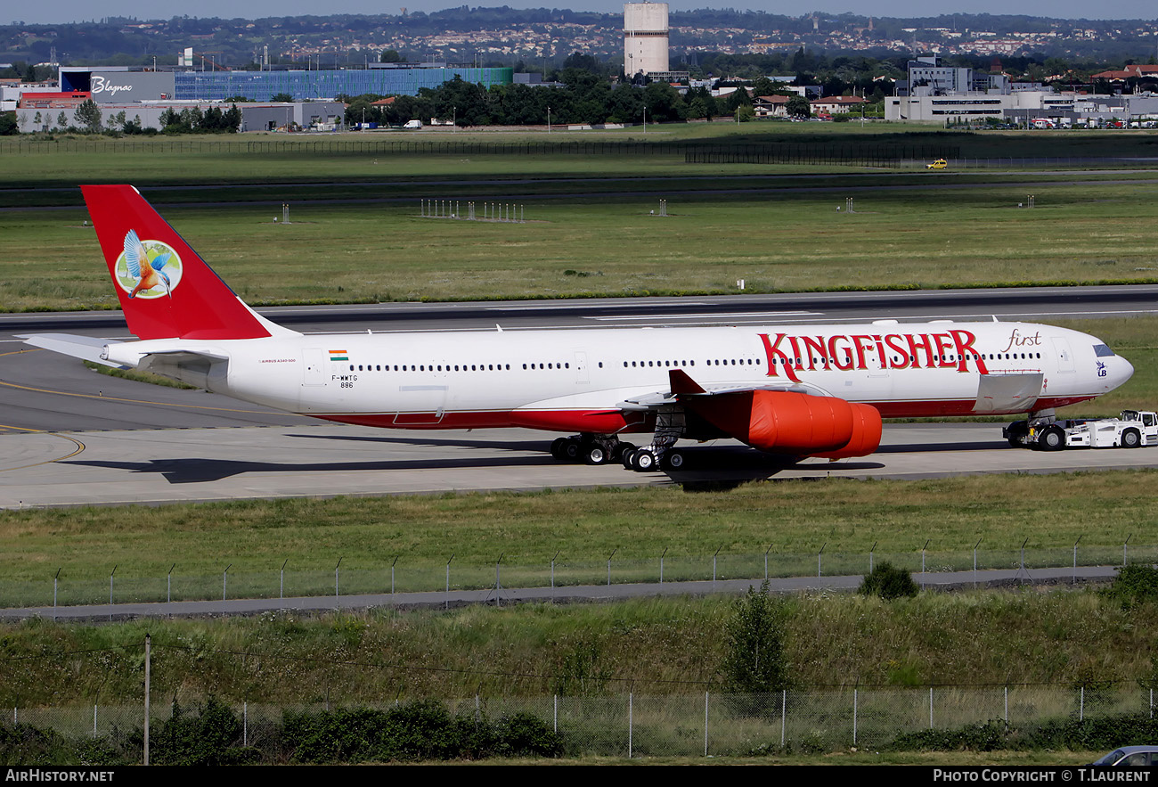 Aircraft Photo of F-WWTG | Airbus A340-542 | Kingfisher Airlines | AirHistory.net #153431