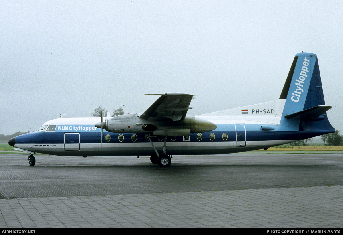 Aircraft Photo of PH-SAD | Fokker F27-200 Friendship | NLM Cityhopper | AirHistory.net #153451