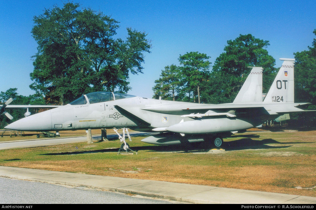 Aircraft Photo of 74-0124 / AF74-124 | McDonnell Douglas F-15A Eagle | USA - Air Force | AirHistory.net #153471