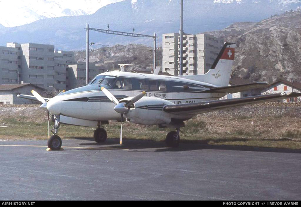 Aircraft Photo of HB-GOU | Beech 65-B80 Queen Air | Air Glaciers | AirHistory.net #153531