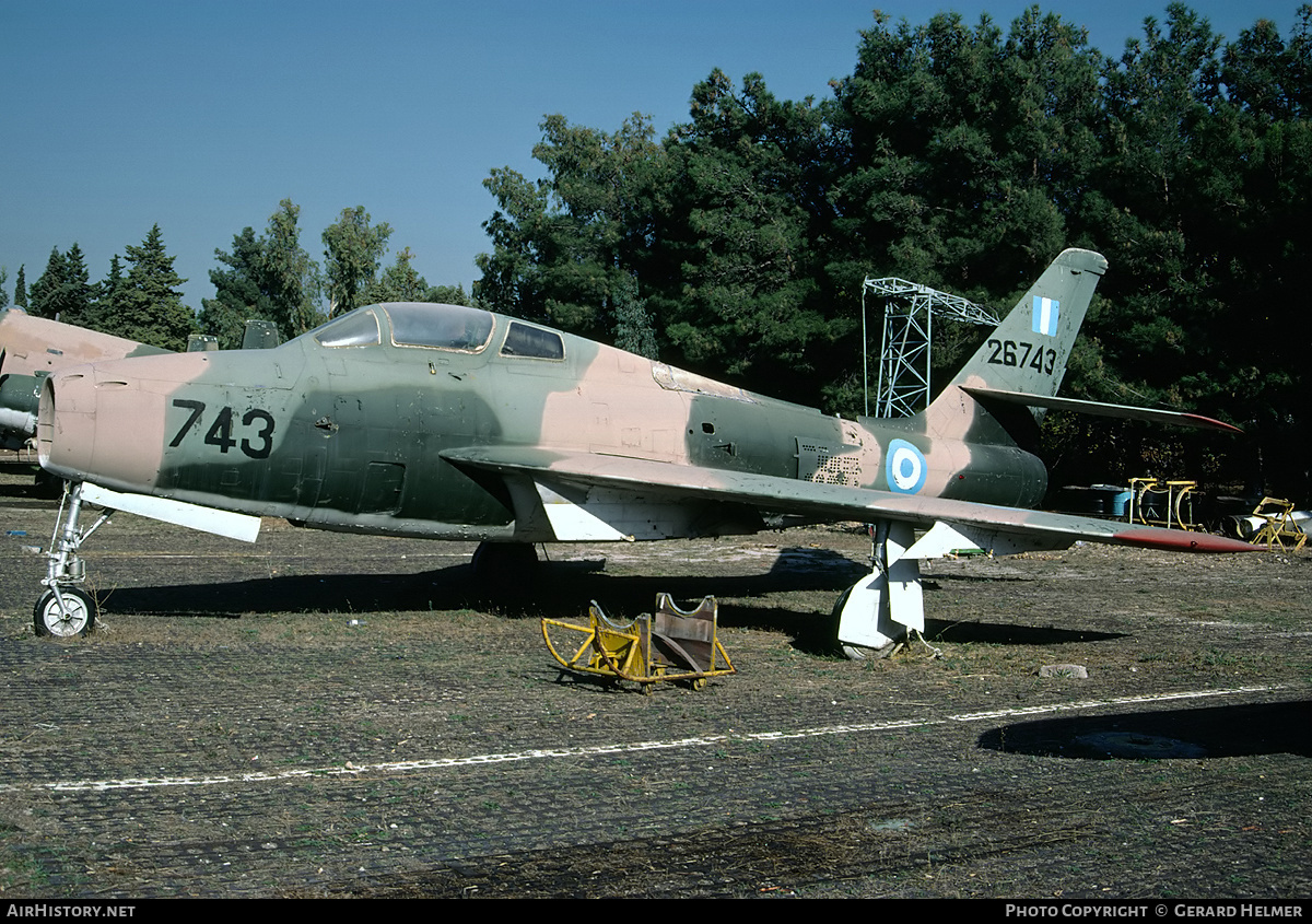 Aircraft Photo of 26743 | Republic F-84F Thunderstreak | Greece - Air Force | AirHistory.net #153535