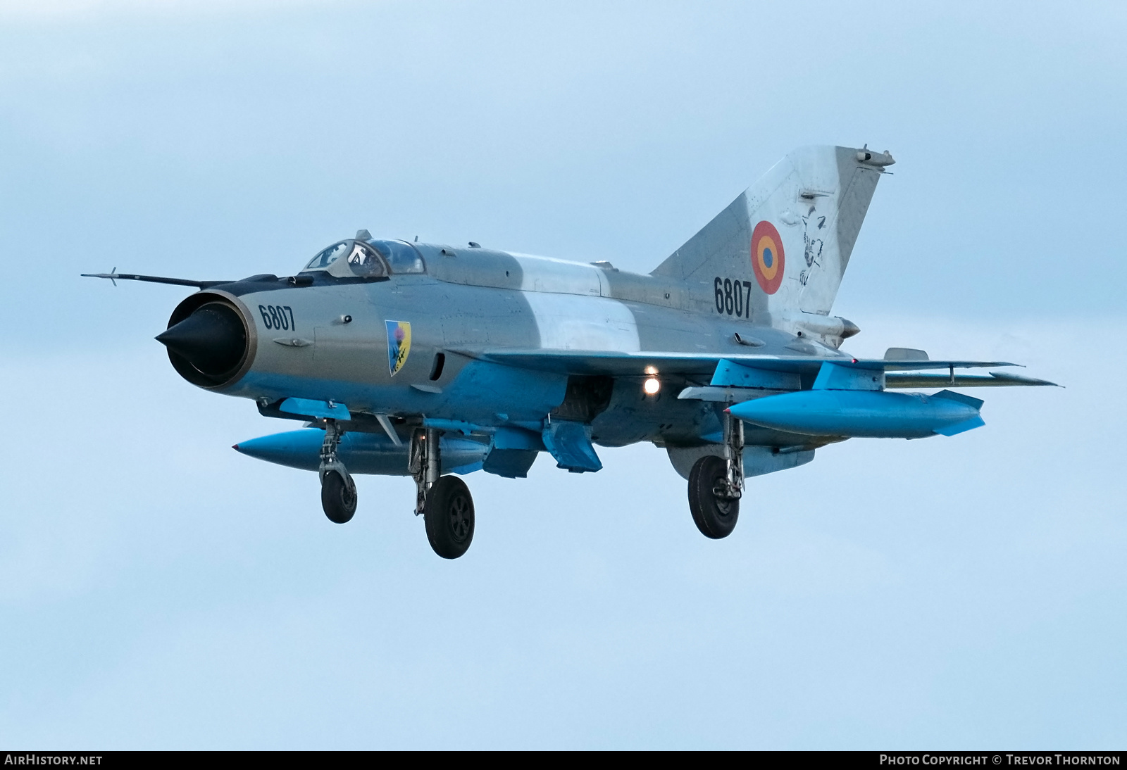 Aircraft Photo of 6807 | Mikoyan-Gurevich MiG-21MF Lancer C | Romania - Air Force | AirHistory.net #153542