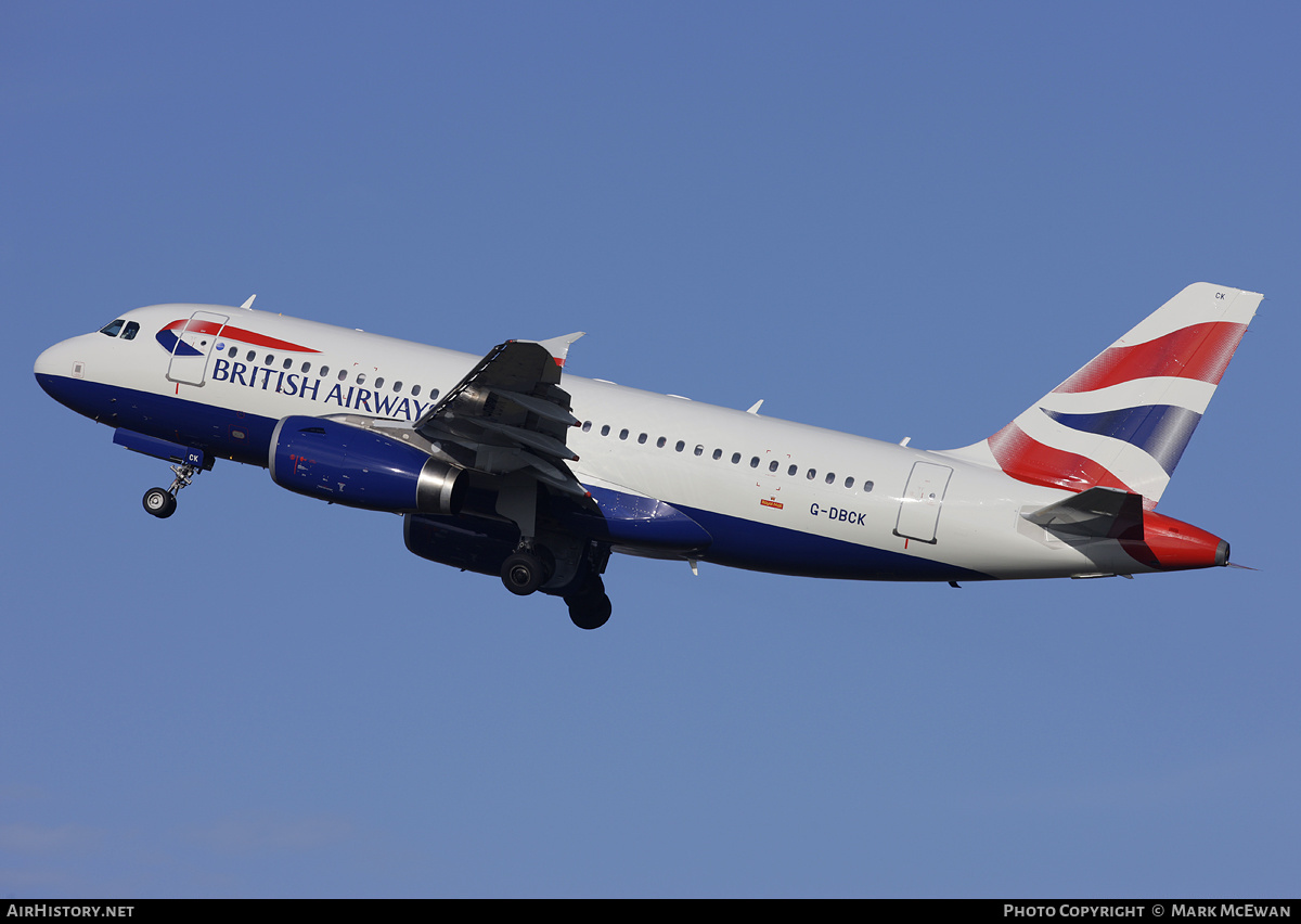 Aircraft Photo of G-DBCK | Airbus A319-131 | British Airways | AirHistory.net #153552