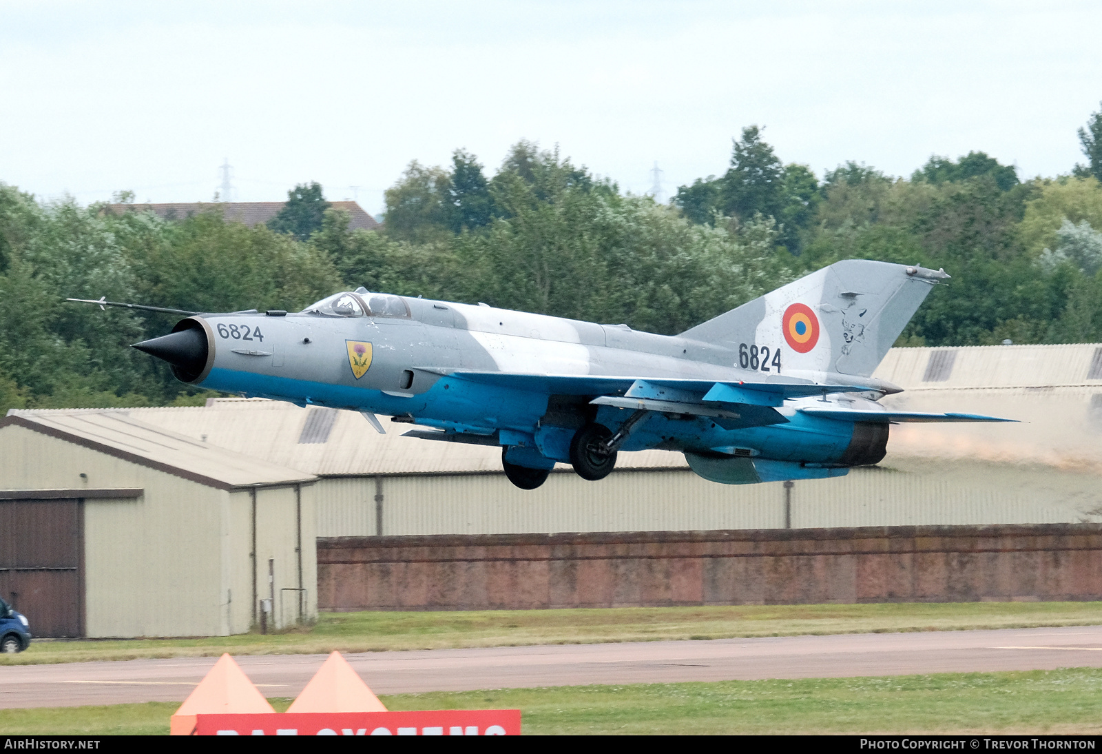 Aircraft Photo of 6824 | Mikoyan-Gurevich MiG-21MF Lancer C | Romania - Air Force | AirHistory.net #153563