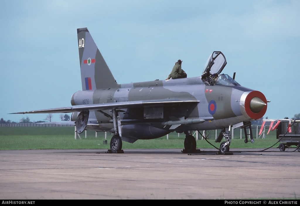 Aircraft Photo of XR716 | English Electric Lightning F3 | UK - Air Force | AirHistory.net #153602
