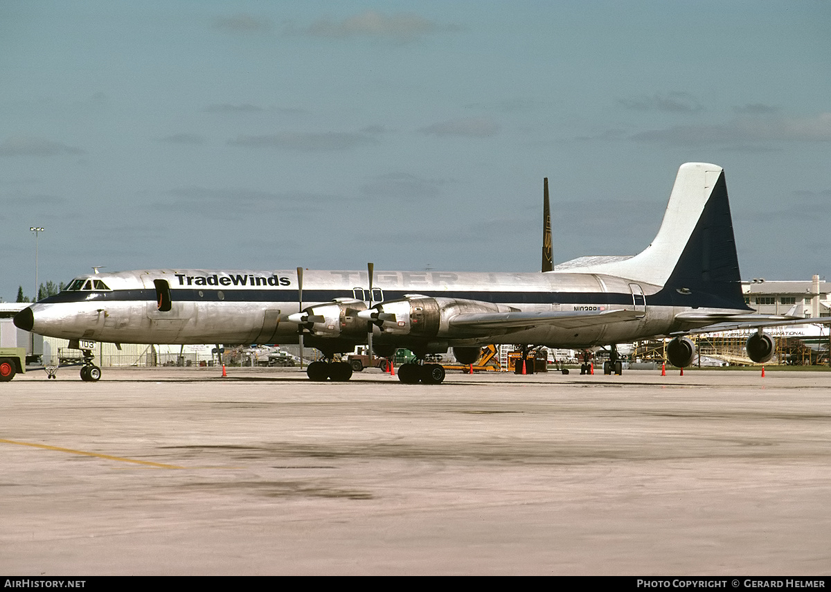 Aircraft Photo of N103BB | Canadair CL-44D4-2 | Tradewinds International Airlines | AirHistory.net #153604