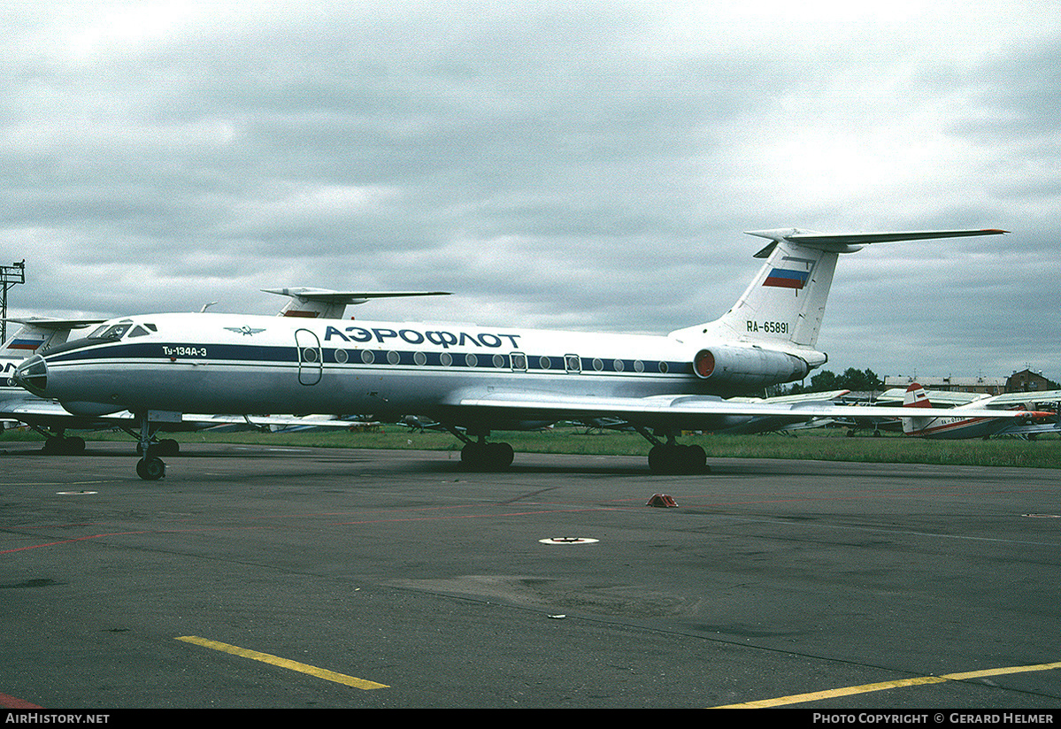 Aircraft Photo of RA-65891 | Tupolev Tu-134A-3 | Aeroflot | AirHistory.net #153613