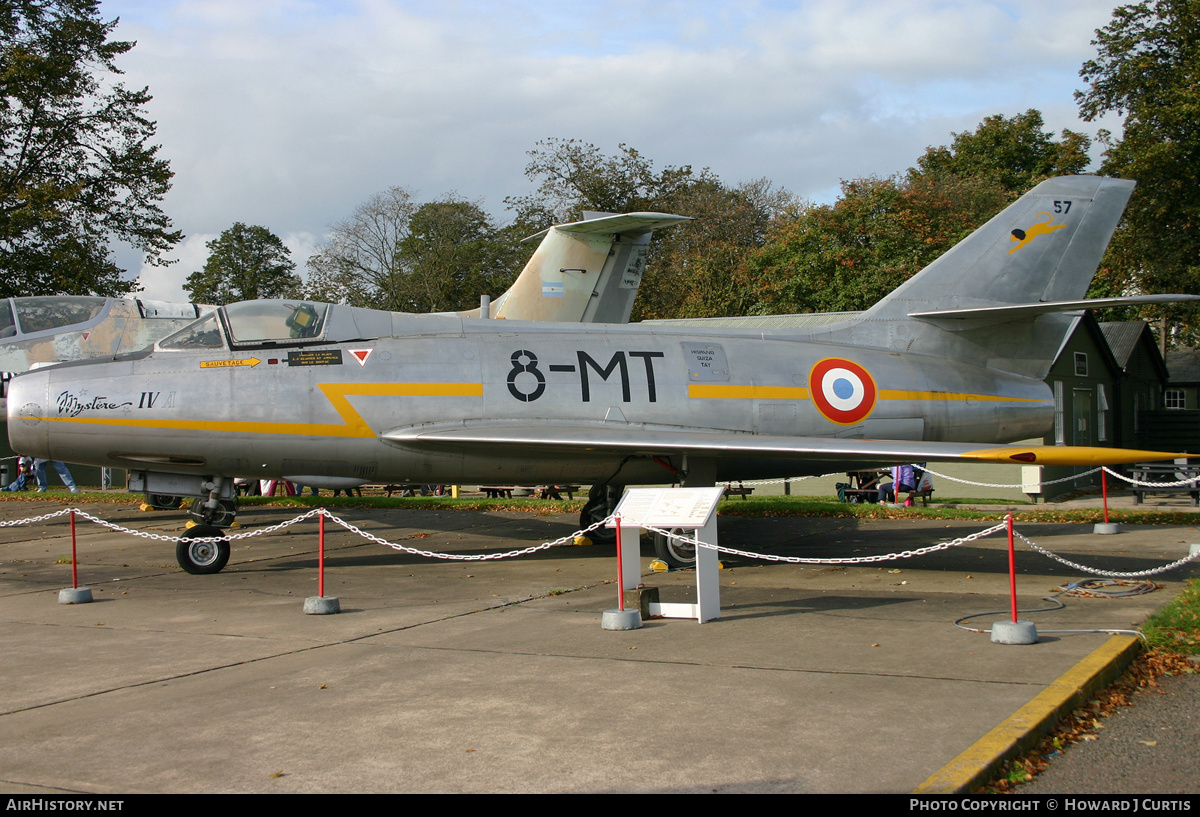 Aircraft Photo of 57 | Dassault MD-454 Mystere IV A | France - Air Force | AirHistory.net #153649