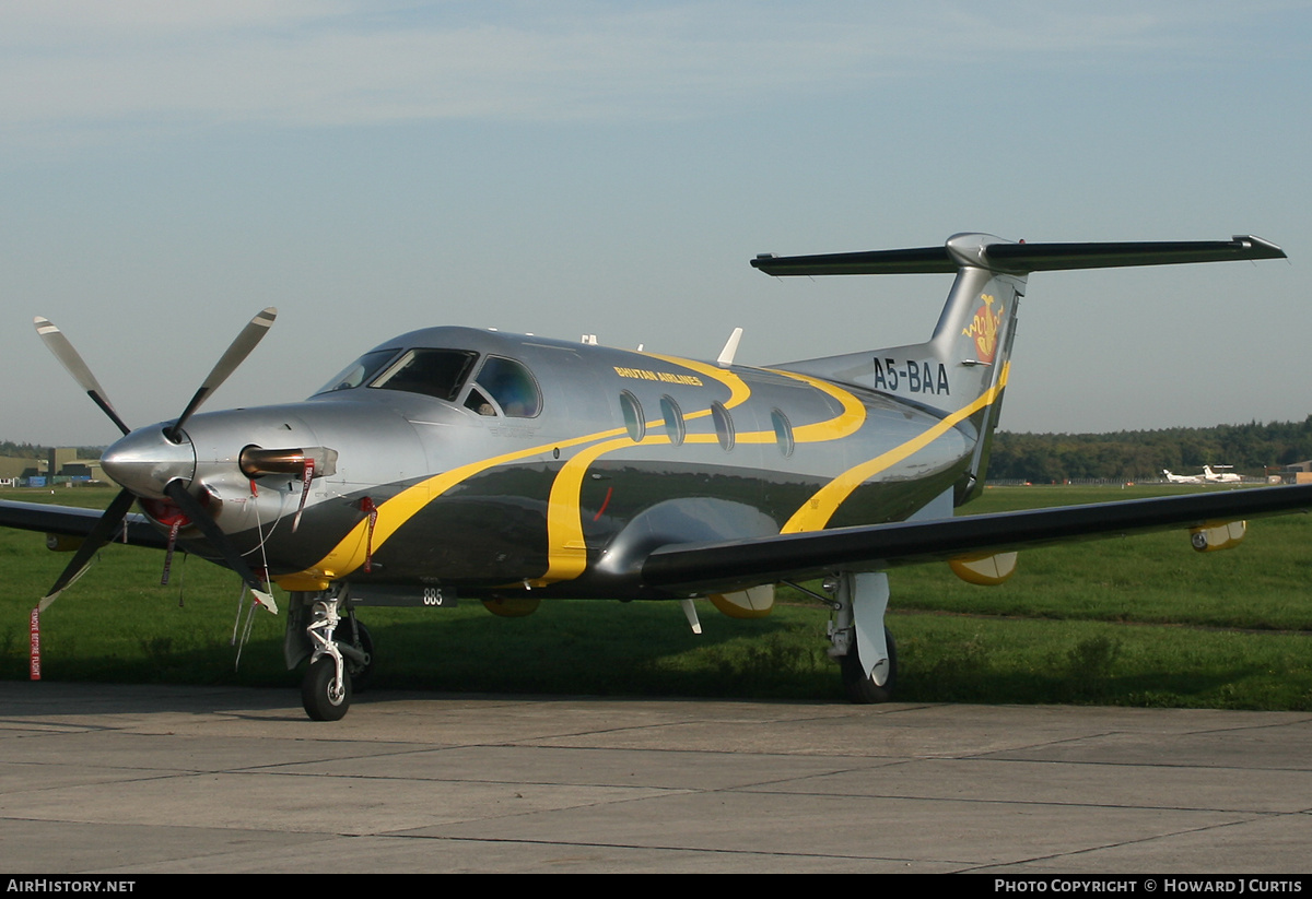 Aircraft Photo of A5-BAA | Pilatus PC-12/47 | Bhutan Airlines | AirHistory.net #153654