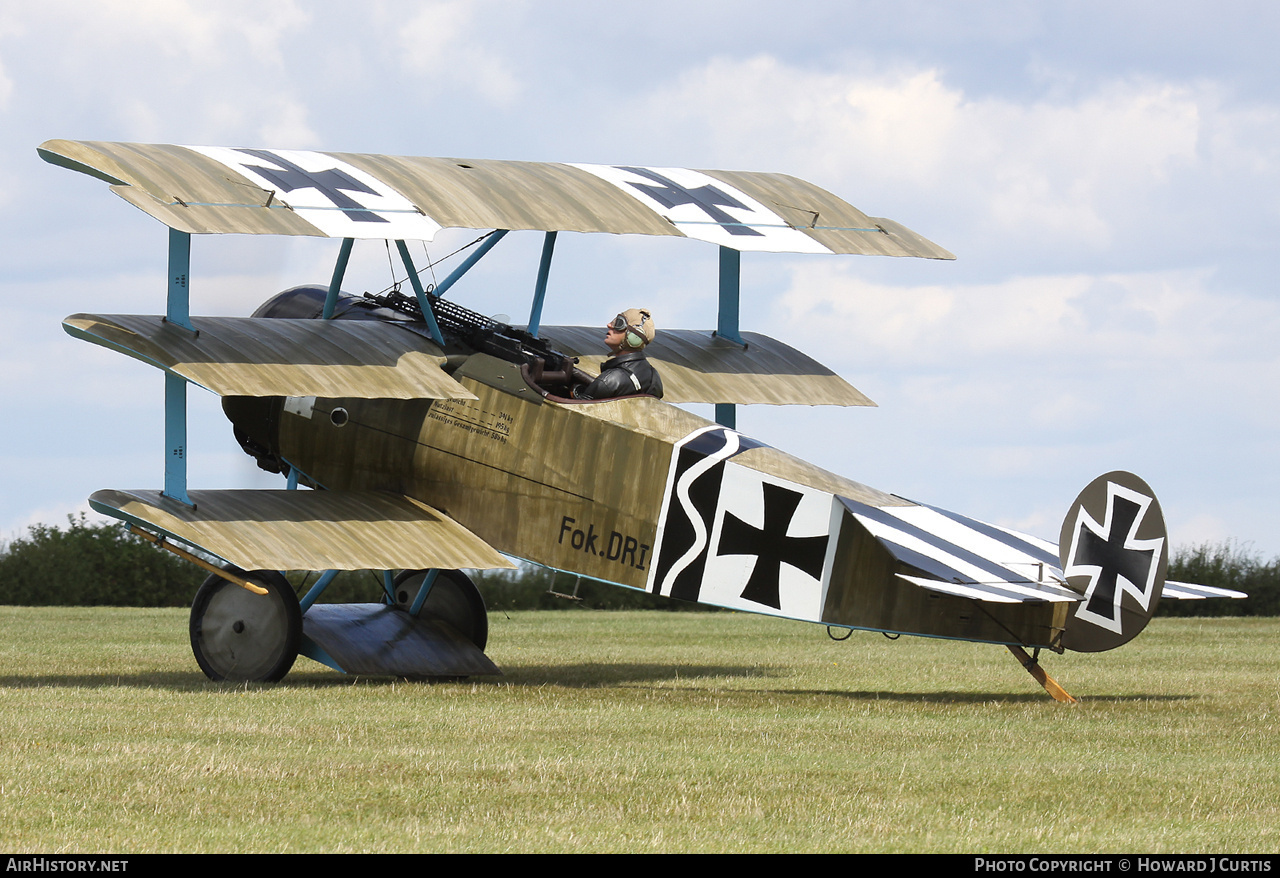 Aircraft Photo of G-CDXR / 403/17 | Fokker Dr.1 (replica) | Germany - Air Force | AirHistory.net #153658