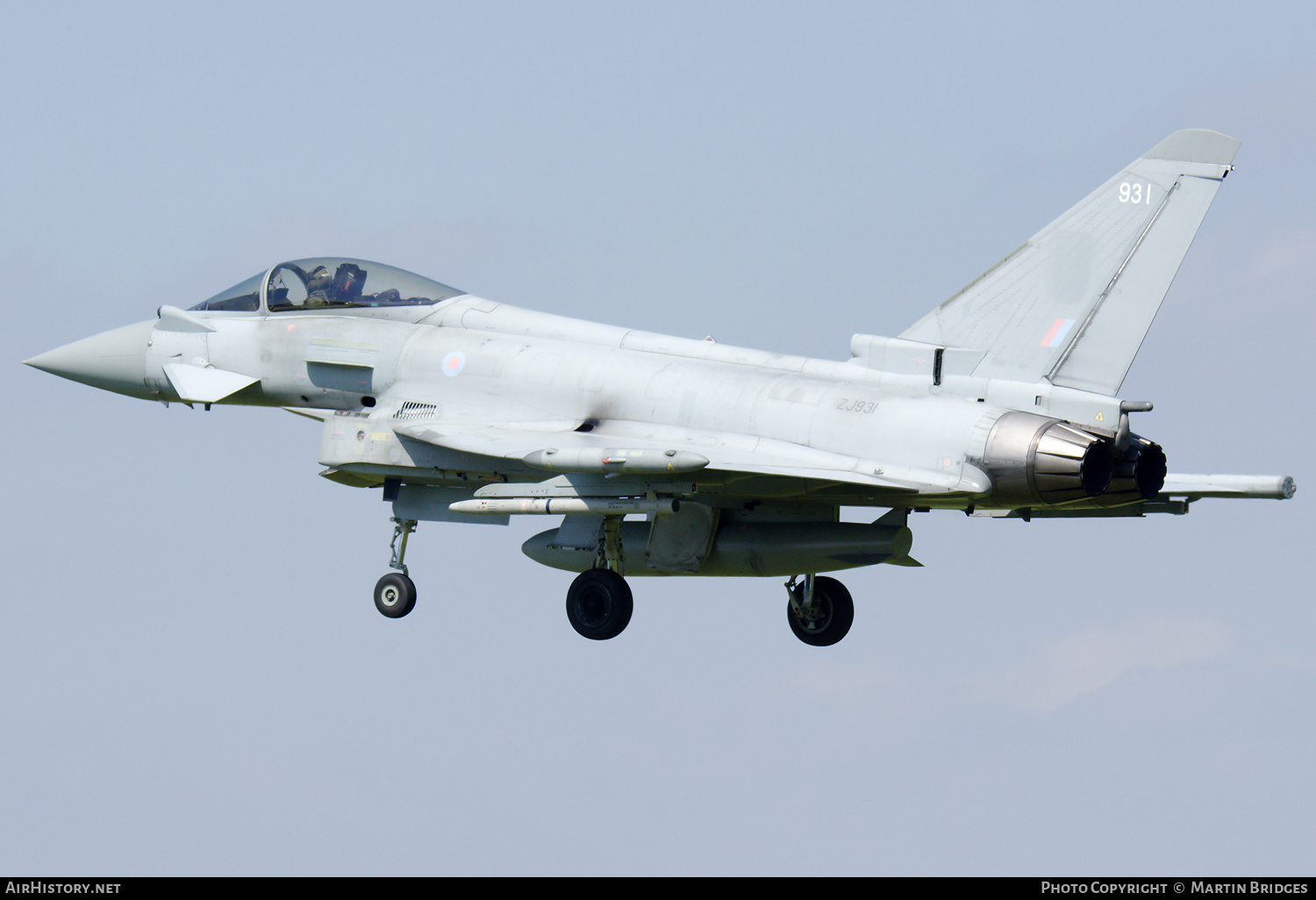 Aircraft Photo of ZJ931 | Eurofighter EF-2000 Typhoon FGR4 | UK - Air Force | AirHistory.net #153733