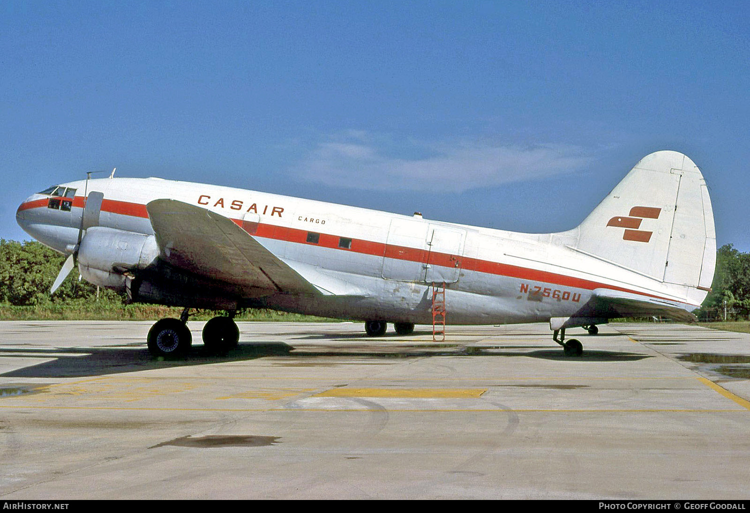 Aircraft Photo of N7560U | Curtiss C-46F Commando | Casair - Caribbean Air Services | AirHistory.net #153743