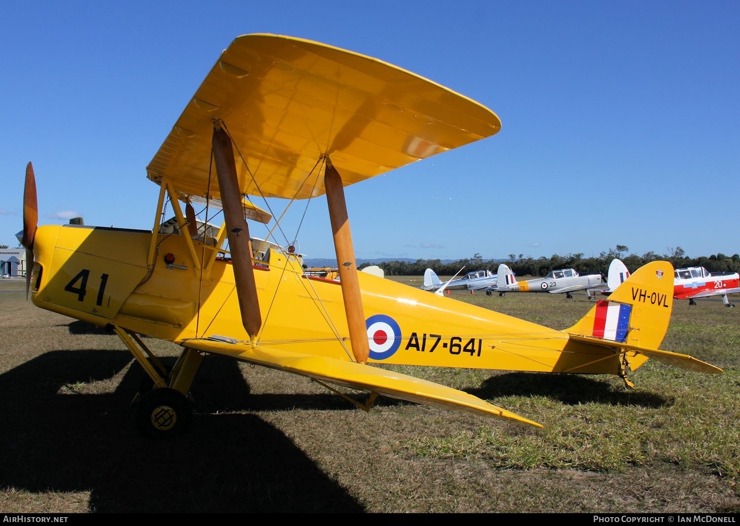 Aircraft Photo of VH-OVL / A17-641 | De Havilland D.H. 82A Tiger Moth | Australia - Air Force | AirHistory.net #153802