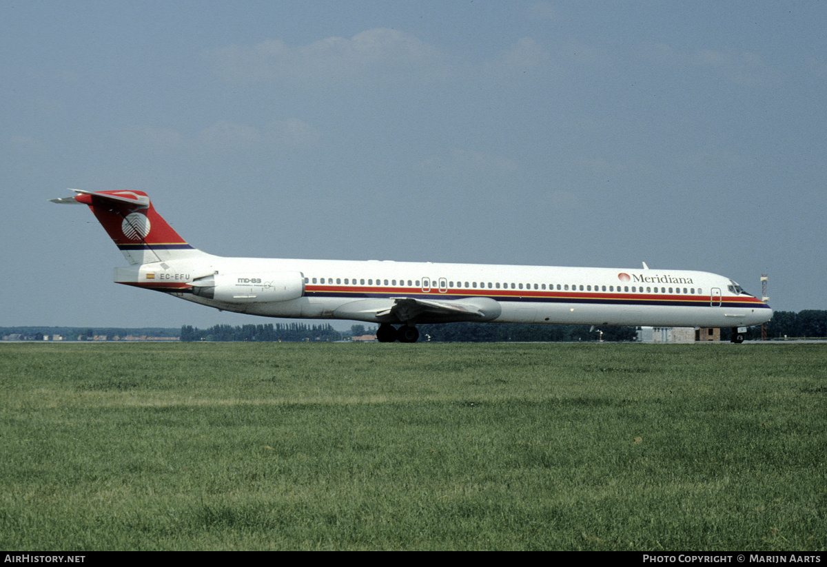 Aircraft Photo of EC-EFU | McDonnell Douglas MD-83 (DC-9-83) | Meridiana | AirHistory.net #153882