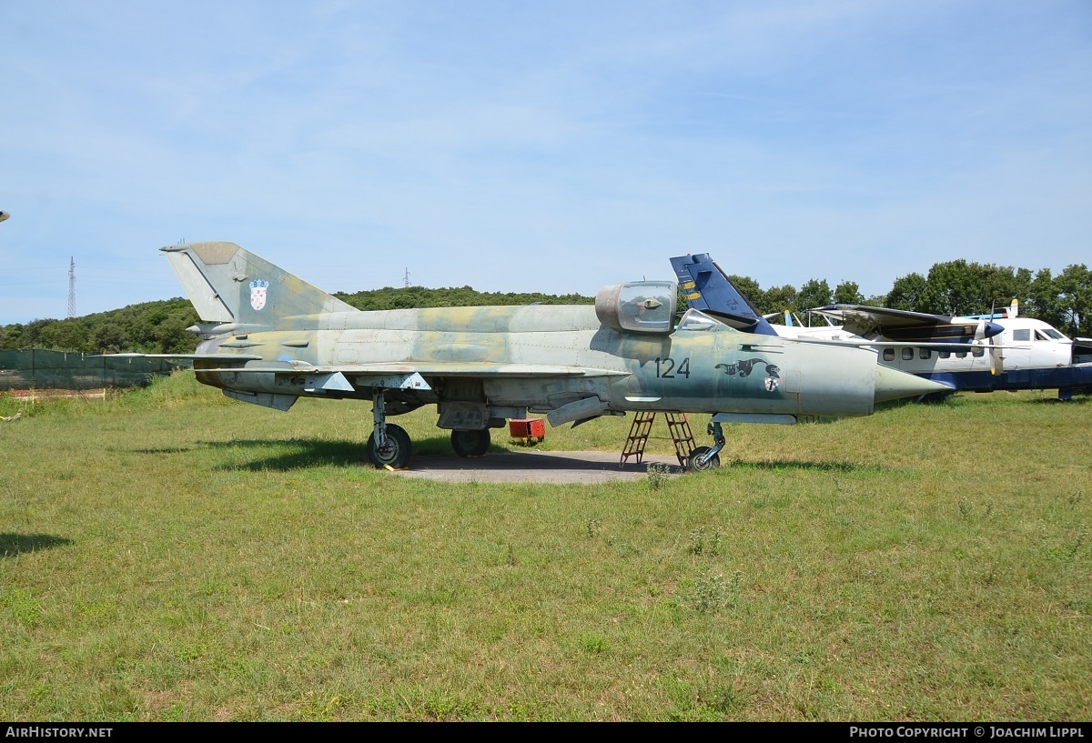 Aircraft Photo of 124 | Mikoyan-Gurevich MiG-21bis | Croatia - Air Force | AirHistory.net #153929