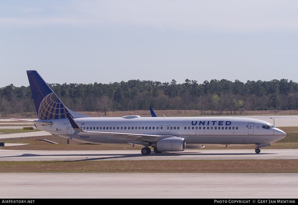 Aircraft Photo of N78511 | Boeing 737-824 | United Airlines | AirHistory.net #154039