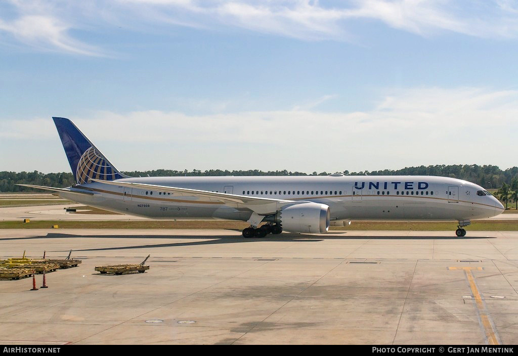 Aircraft Photo of N27959 | Boeing 787-9 Dreamliner | United Airlines | AirHistory.net #154042
