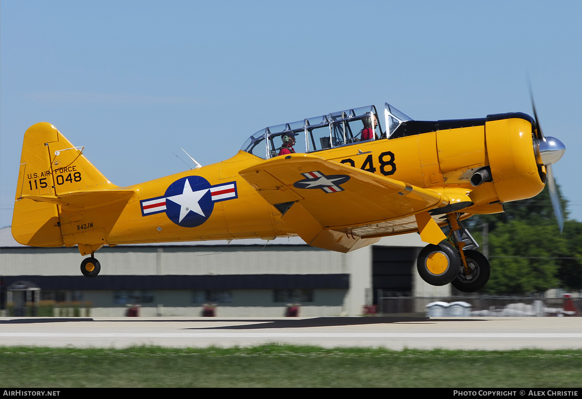 Aircraft Photo of N42JM / 115048 | North American T-6G Texan | USA - Air Force | AirHistory.net #154068