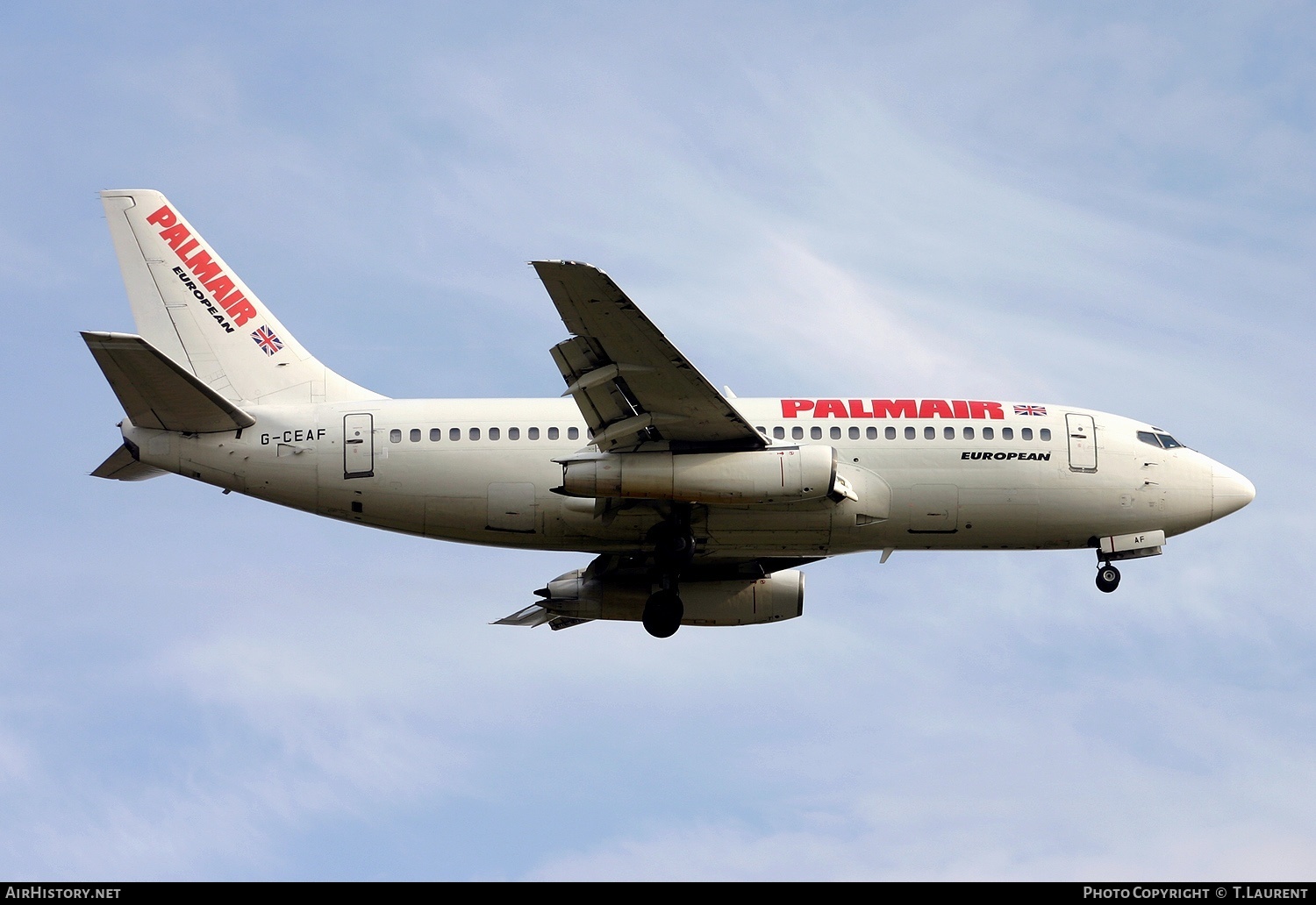 Aircraft Photo of G-CEAF | Boeing 737-229/Adv | Palmair | AirHistory.net #154079