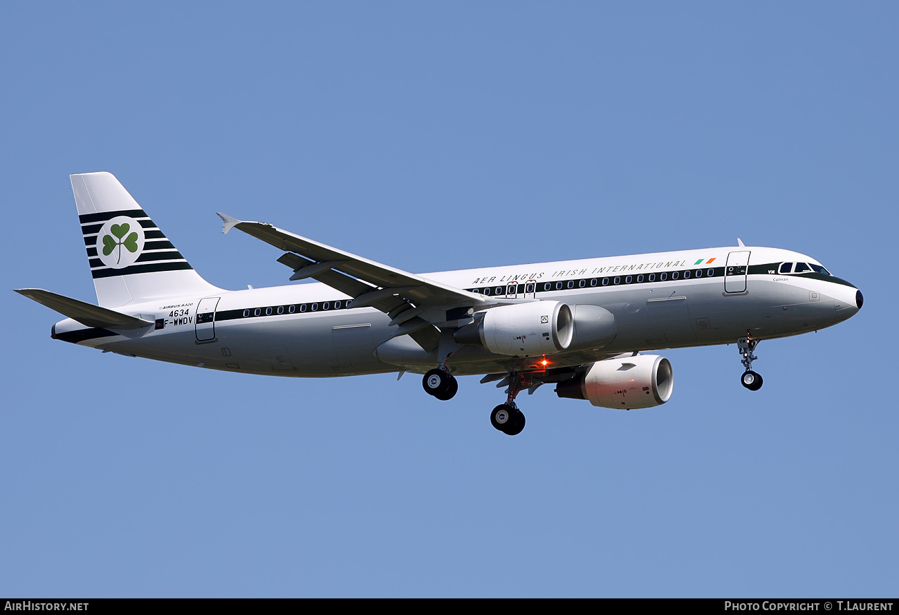 Aircraft Photo of F-WWDV | Airbus A320-214 | Aer Lingus | Aer Lingus - Irish International Airlines | AirHistory.net #154158