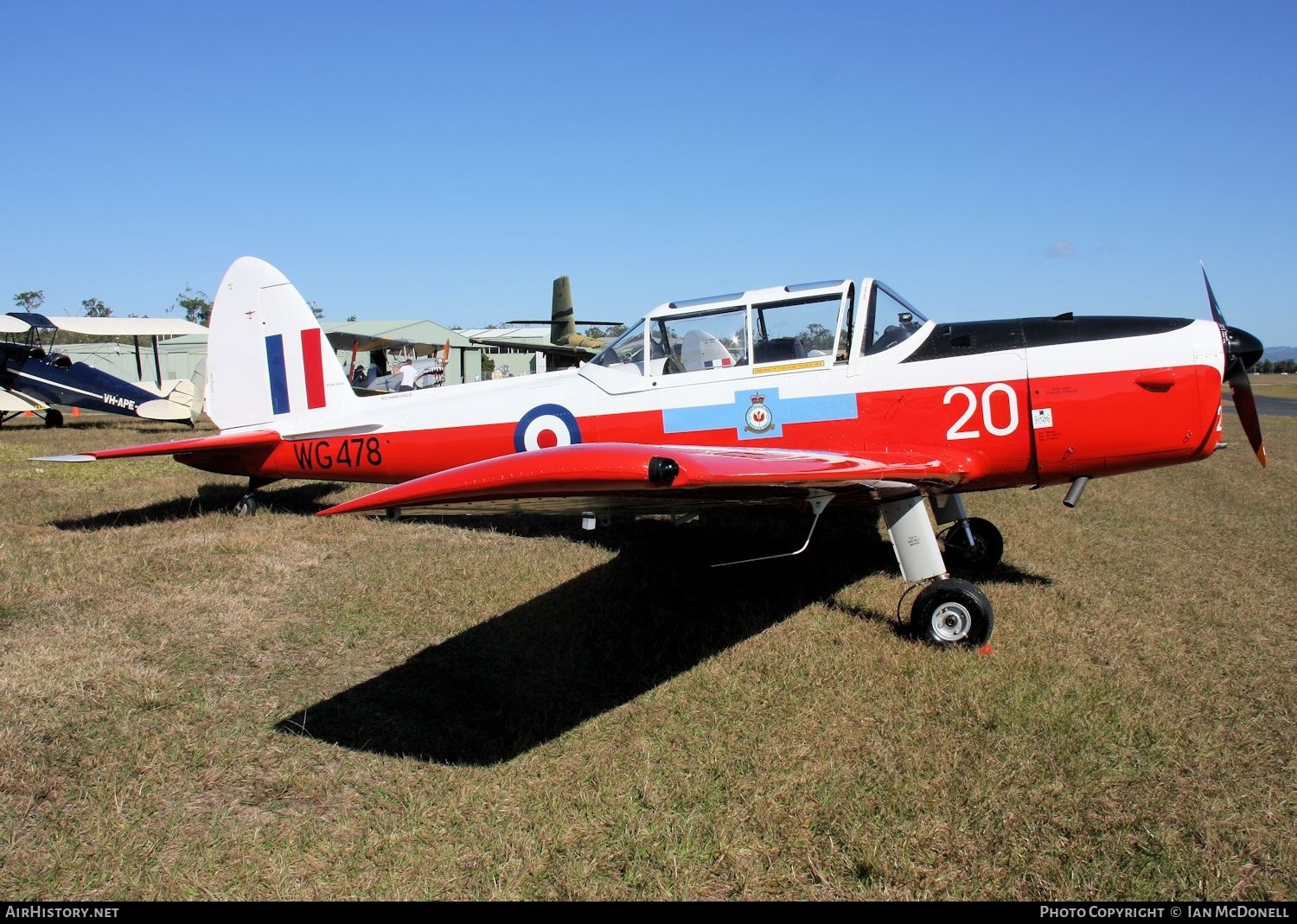 Aircraft Photo of VH-MMS / WG478 | De Havilland DHC-1 Chipmunk Mk22A | UK - Air Force | AirHistory.net #154167