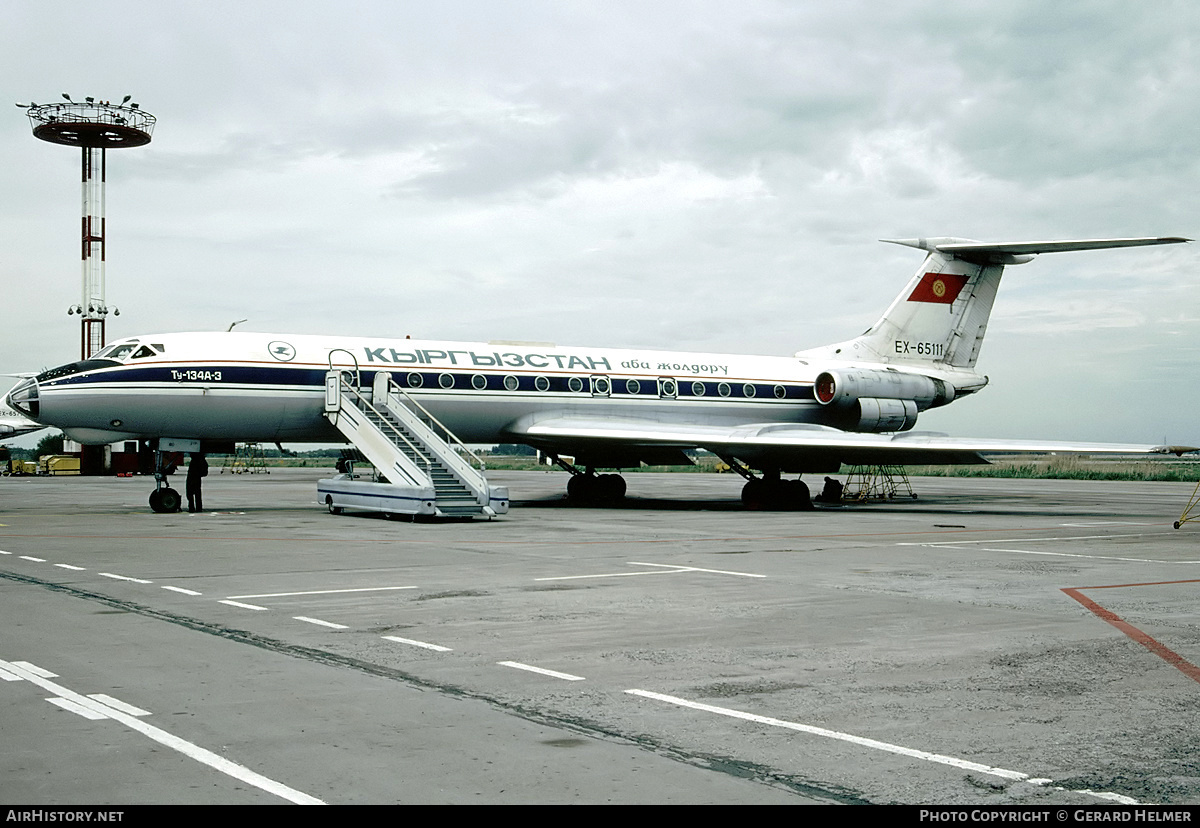 Aircraft Photo of EX-65111 | Tupolev Tu-134A-3 | Kyrgyzstan Airlines | AirHistory.net #154168