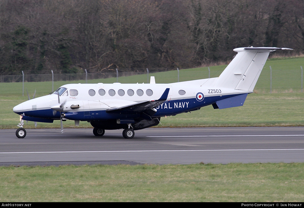 Aircraft Photo of ZZ503 | Hawker Beechcraft 350CER Avenger T1 (300C) | UK - Navy | AirHistory.net #154269