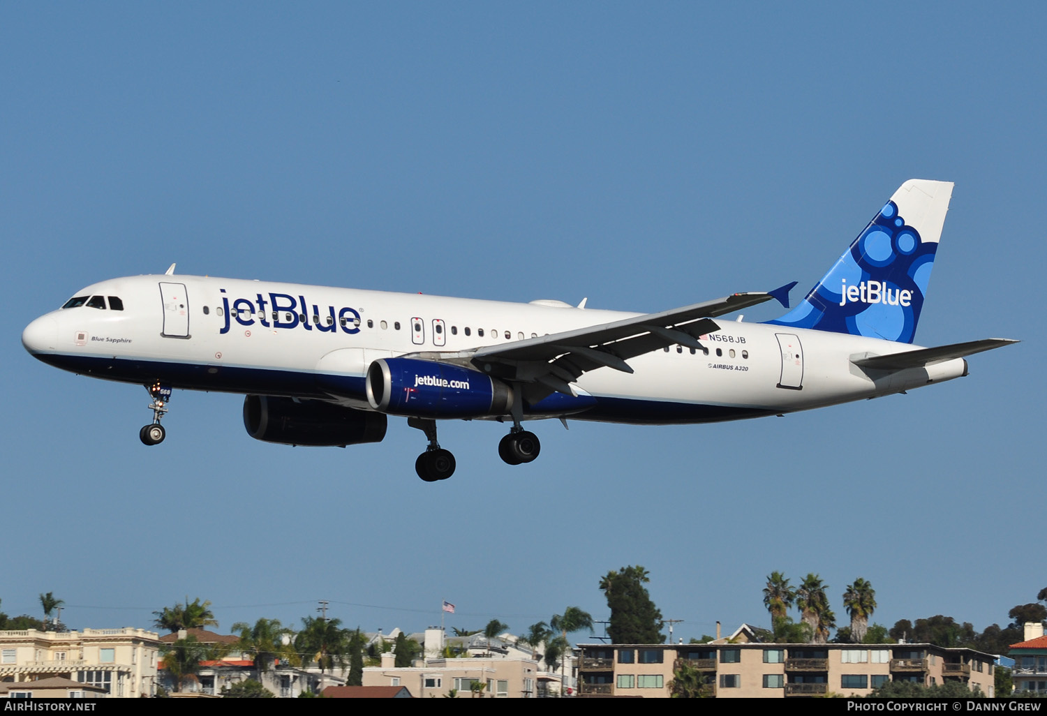 Aircraft Photo of N568JB | Airbus A320-232 | JetBlue Airways | AirHistory.net #154395