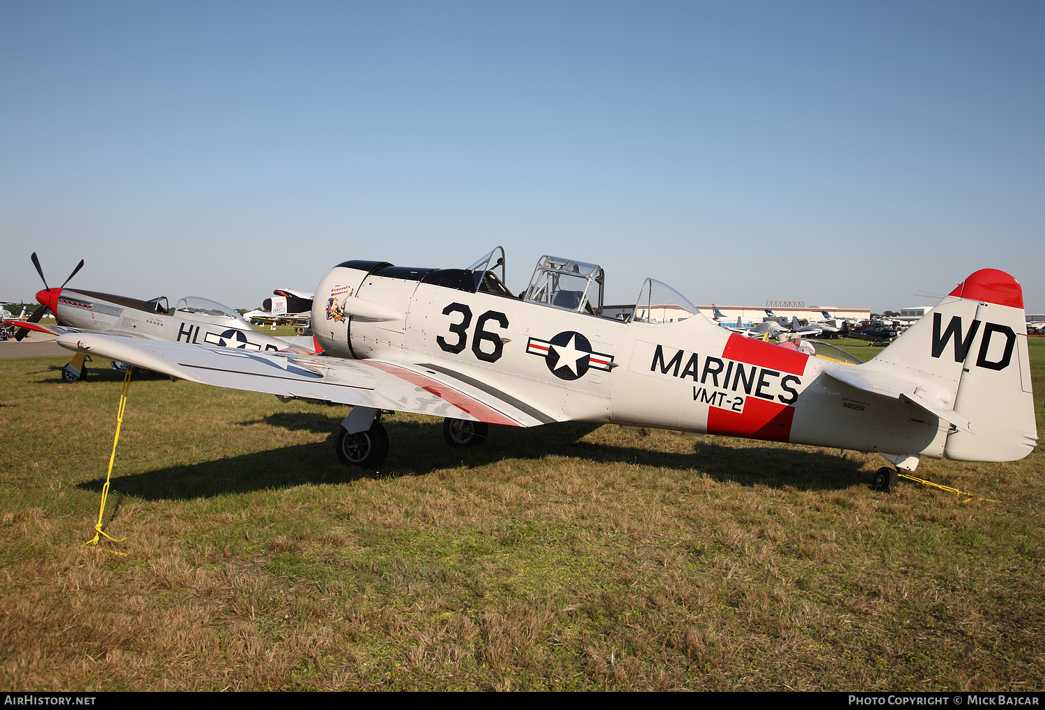 Aircraft Photo of N8021R | North American T-6H Harvard Mk IIM | USA - Marines | AirHistory.net #154440