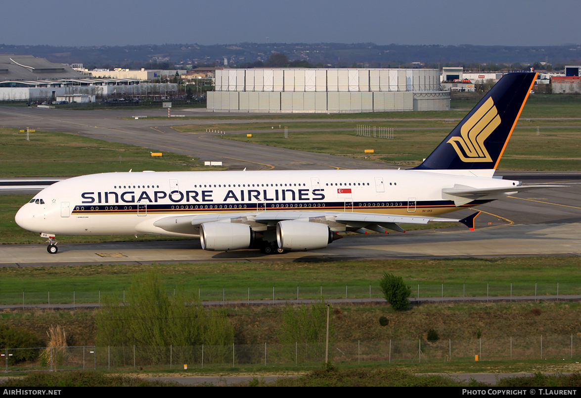 Aircraft Photo of 9V-SKQ | Airbus A380-841 | Singapore Airlines | AirHistory.net #154466