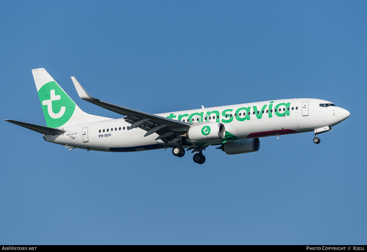 Aircraft Photo of PH-GUV | Boeing 737-8EH | Transavia | AirHistory.net #154483