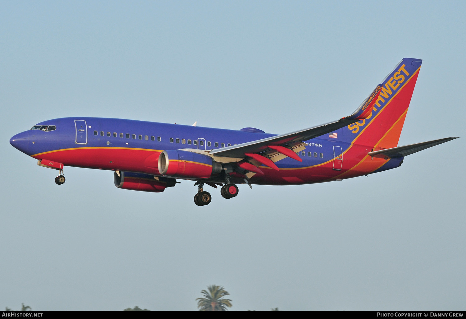 Aircraft Photo of N497WN | Boeing 737-7H4 | Southwest Airlines | AirHistory.net #154514