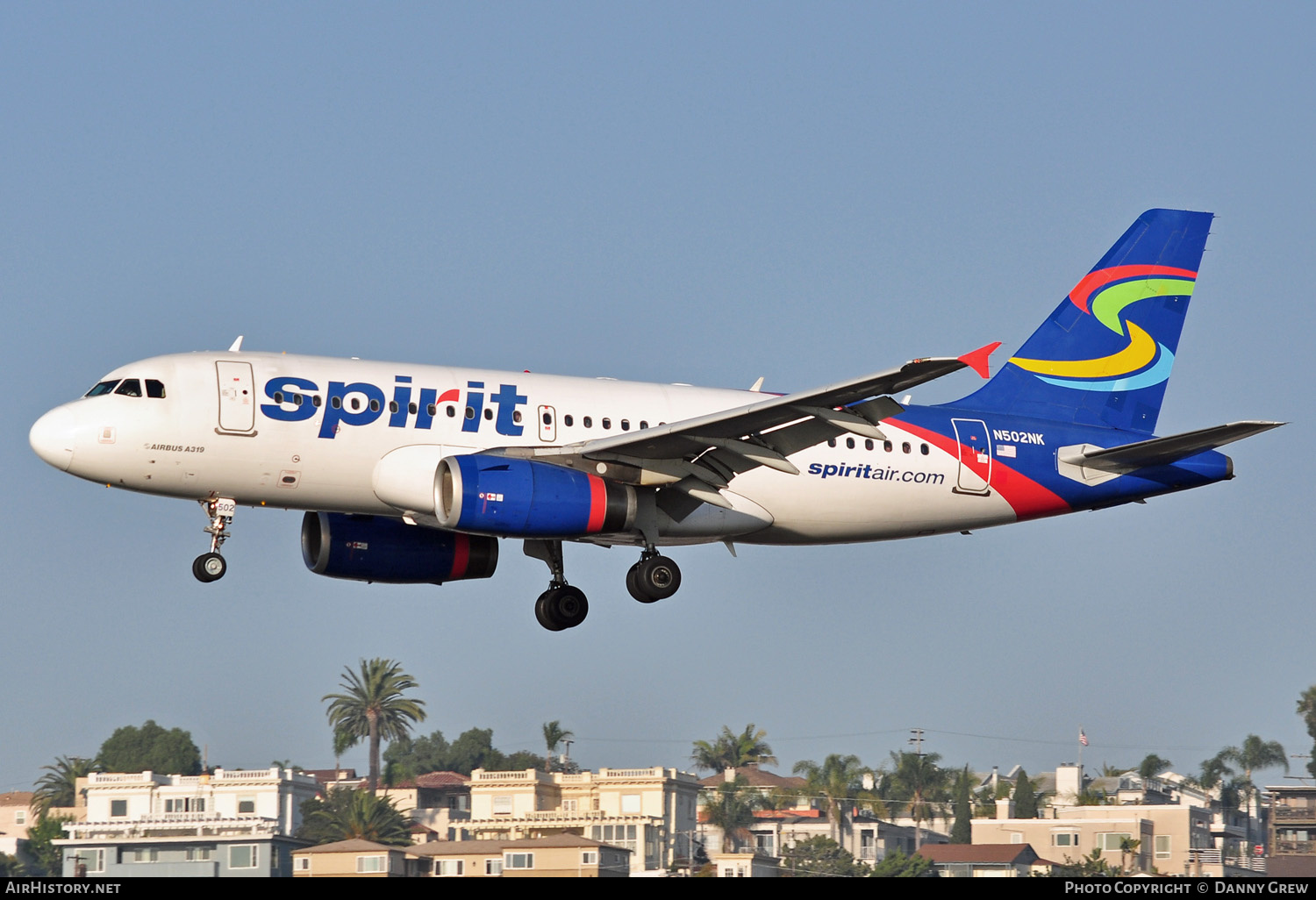 Aircraft Photo of N502NK | Airbus A319-132 | Spirit Airlines | AirHistory.net #154522