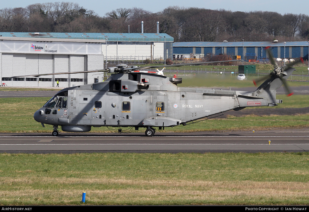 Aircraft Photo of ZH833 | EHI EH101-111 Merlin HM2 | UK - Navy | AirHistory.net #154535