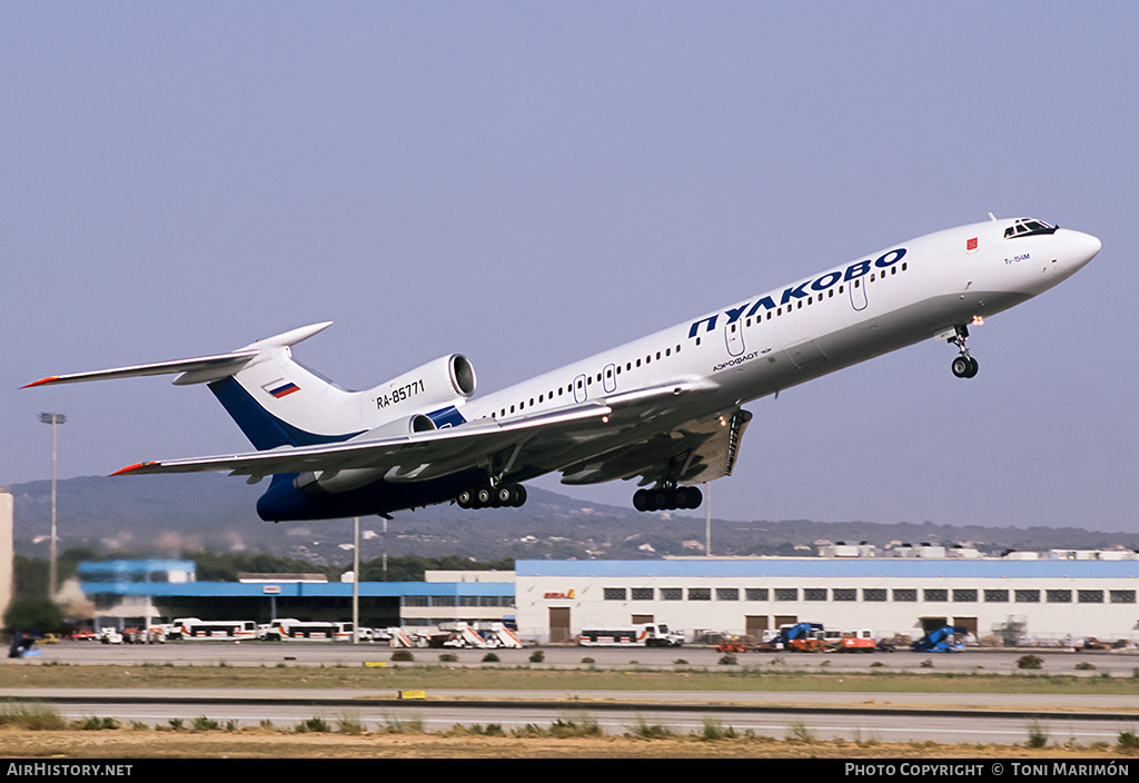 Aircraft Photo of RA-85771 | Tupolev Tu-154M | Pulkovo Airlines | AirHistory.net #154542