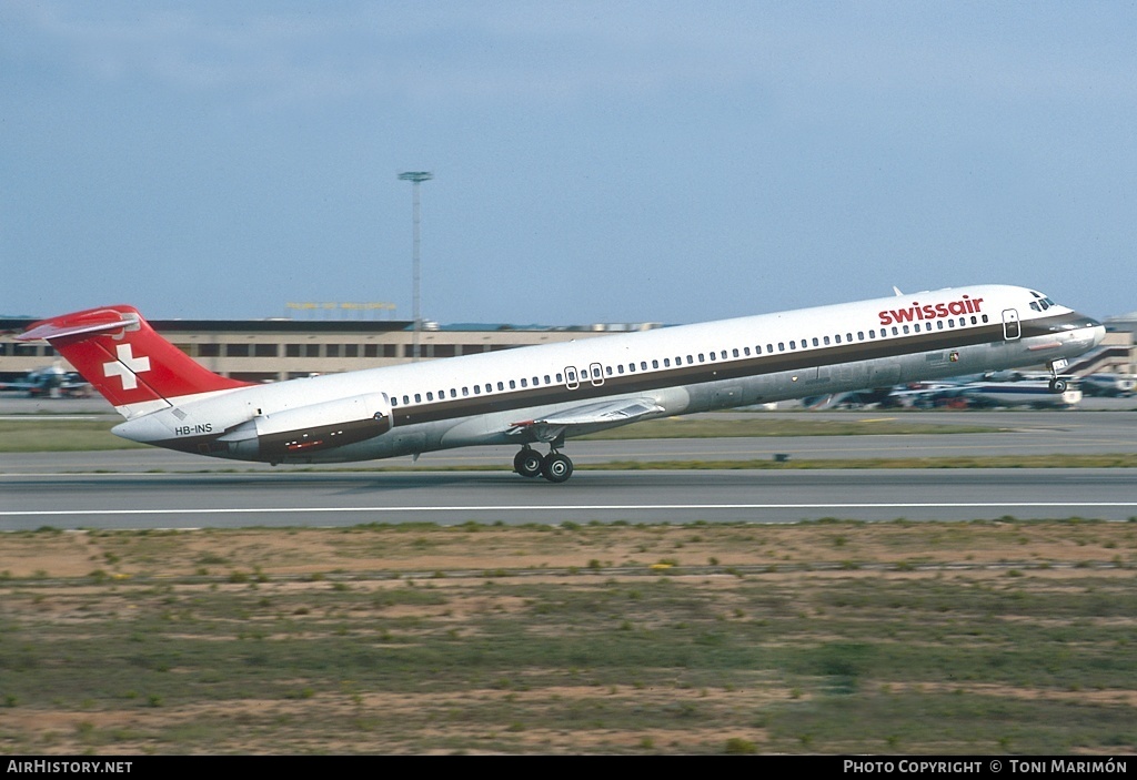Aircraft Photo of HB-INS | McDonnell Douglas MD-81 (DC-9-81) | Swissair | AirHistory.net #154586