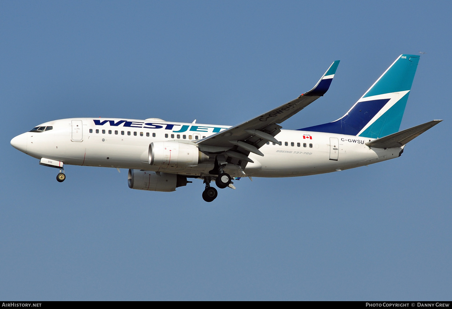 Aircraft Photo of C-GWSU | Boeing 737-7CT | WestJet | AirHistory.net #154591