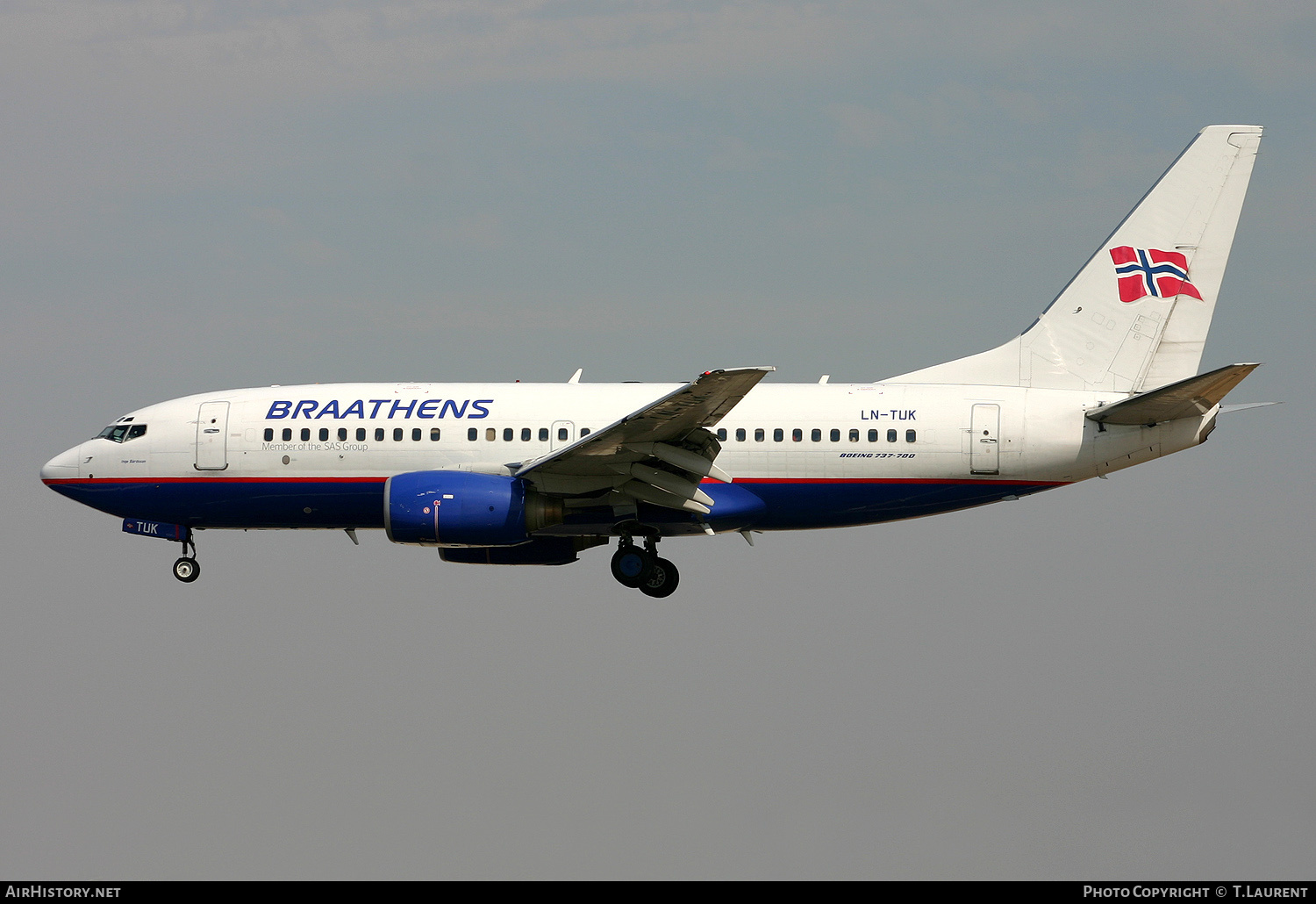 Aircraft Photo of LN-TUK | Boeing 737-705 | Braathens | AirHistory.net #154602
