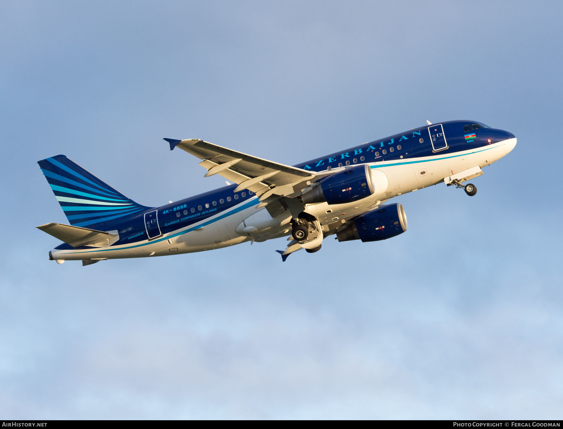 Aircraft Photo of 4K-8888 | Airbus ACJ319 (A319-115/CJ) | Azerbaijan Government | AirHistory.net #154616